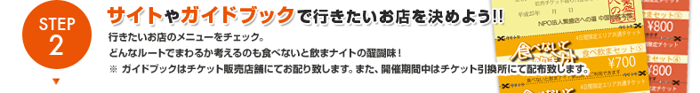 Step2.サイトやガイドブックで行きたいお店を決めよう!!